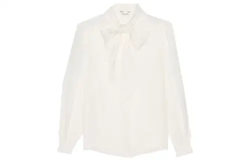 SAINT LAURENT Shirt Women's Milk White