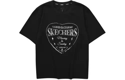 Skechers T Shirt Women's Carbon Black