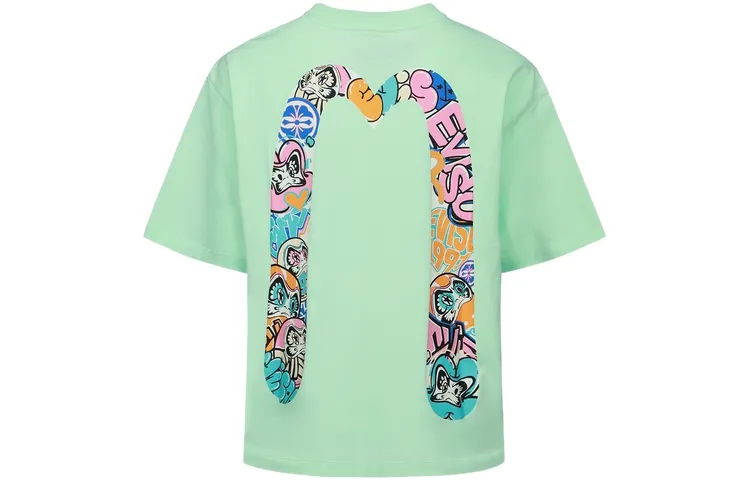EVISU Drop Shoulder Sleeve T Shirt Women's