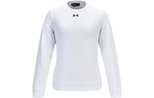 Under Armour Sweatshirts Women's White Crew Neck Moderate Regular