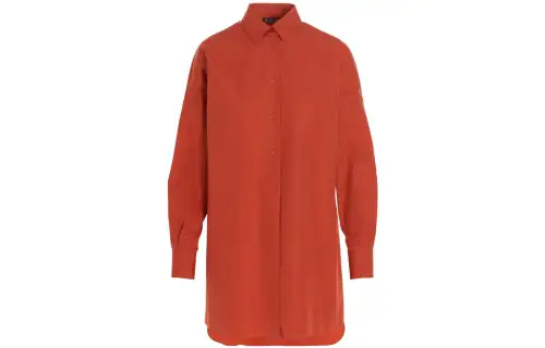 Loro Piana Shirts Women's Red Lapel Moderate
