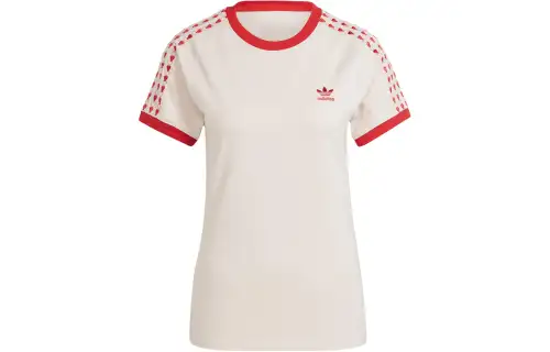 adidas originals Valentines Crew Neck Striped Heart Tee