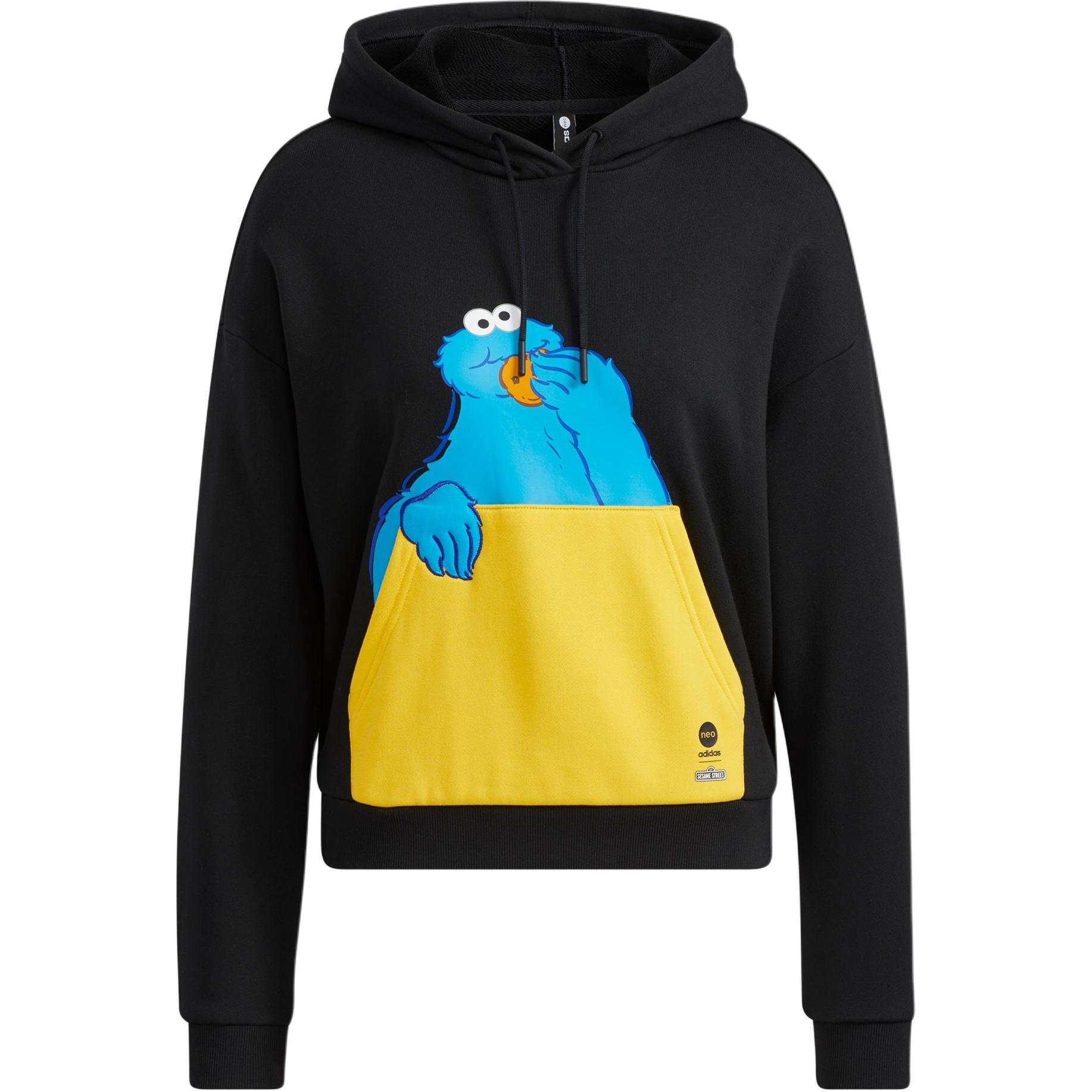 Женское худи adidas neo x Sesame Street (черное)