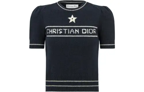 DIOR SS22 Cashmere Sweater Women's Blue
