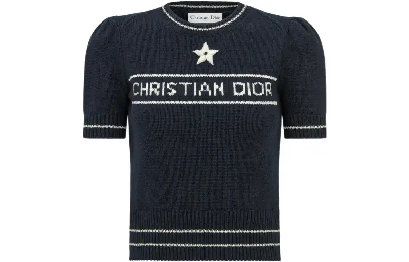 DIOR SS22 Cashmere Sweater Women's Blue