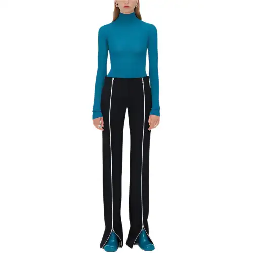 Bottega Veneta FW21 Slim Fit Sweater Women's Sparkling Blue