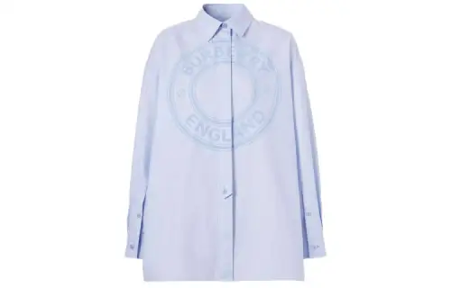 Burberry Shirt Women's Light Blue