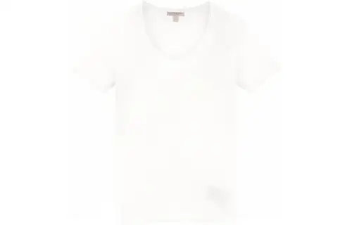 Burberry T Shirts Women's White Crew Neck Moderate Other