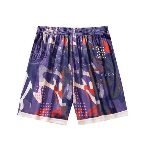 Anta Casual Shorts Unisex Water Chestnut Purple All Over Print