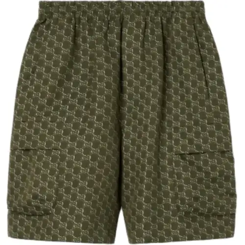GUCCI SS25 Casual Shorts Men's Green