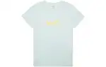 Levis T Shirts Women's Green Crew Neck Moderate Straight Fit
