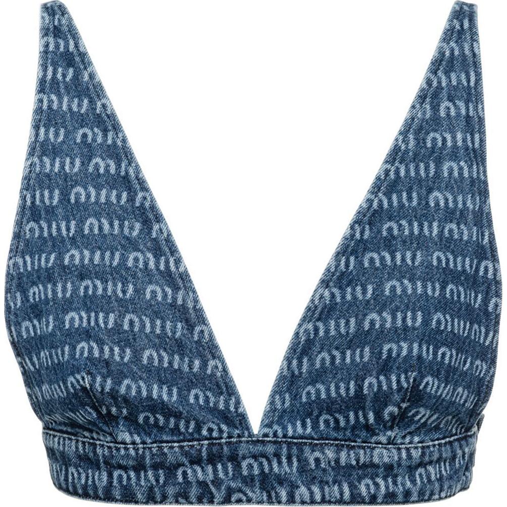 Женский топ MIU MIU (синий)