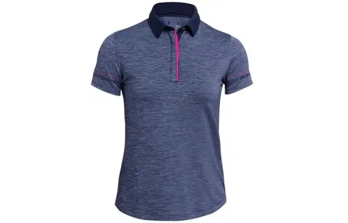 Under Armour Polo Shirts Women's Blue Polo Collar Moderate Straight Fit