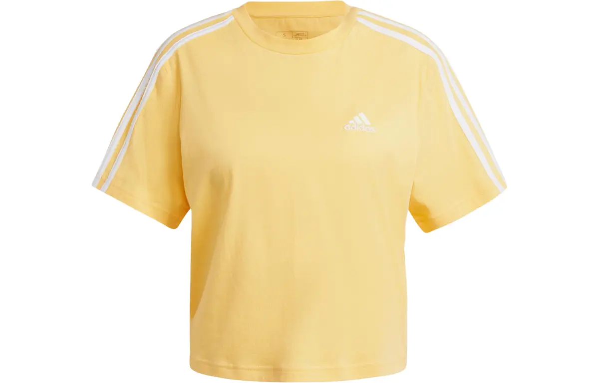 Adidas Essential Drop Shoulder Sleeve T Shirt Women's Light Yellow