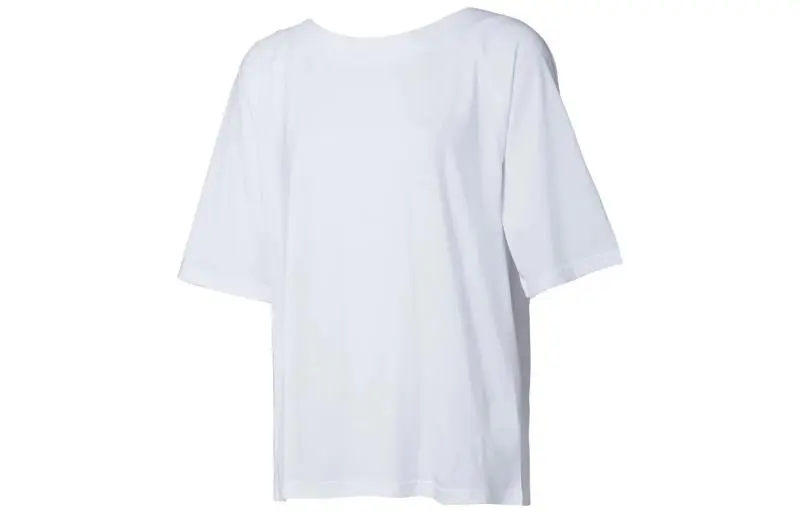 PUMA T-Shirts Women's White Crew Neck Moderate Straight Fit