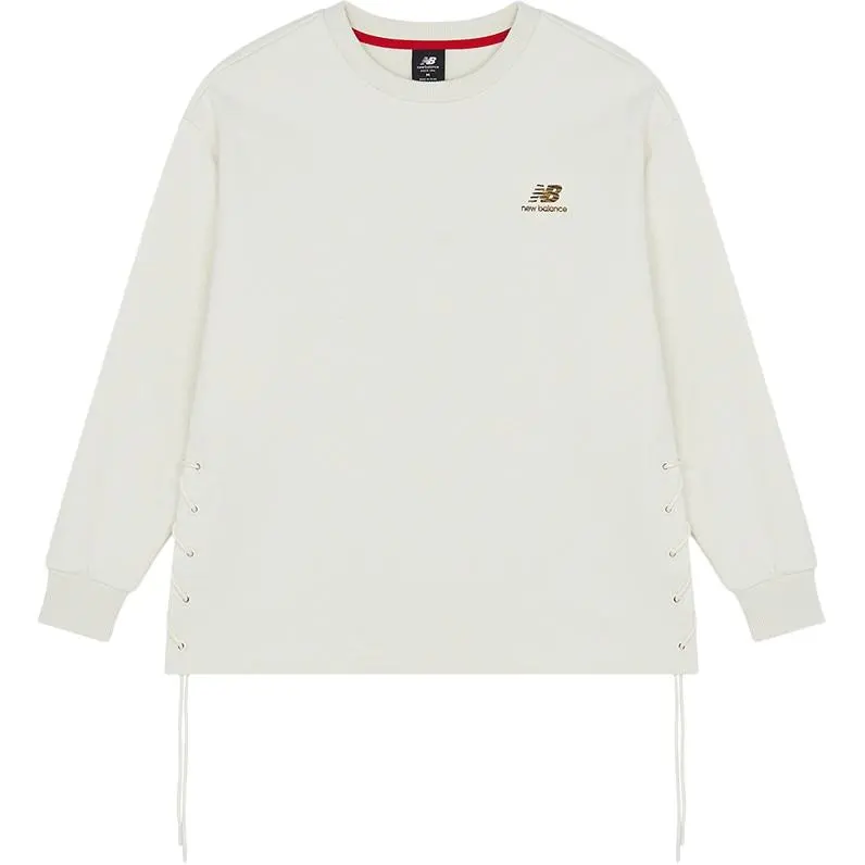 New Balance New Balance CNY Sweatshirts Women's Ecru Crew Neck Moderate Regular