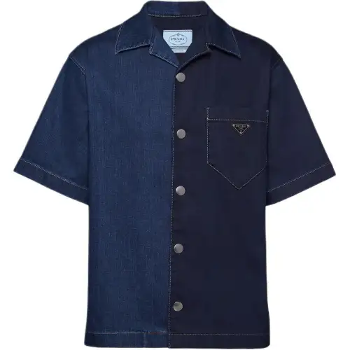 PRADA Shirts Men's Blue Moderate