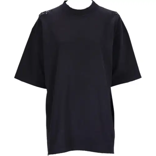 Balenciaga Distressed T Shirt 'Faded Black/White'