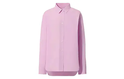 UNIQLO Shirts Women's Pink Pointed Collar Moderate Other