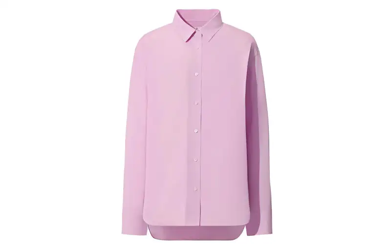 UNIQLO Shirts Women's Pink Pointed Collar Moderate Other