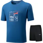 Li Ning Sports Trendy Collection Casual Sportswear Unisex Blue Black