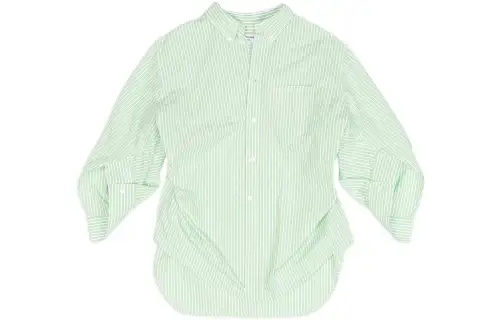 Balenciaga Shirts Women's Green Lapel Moderate