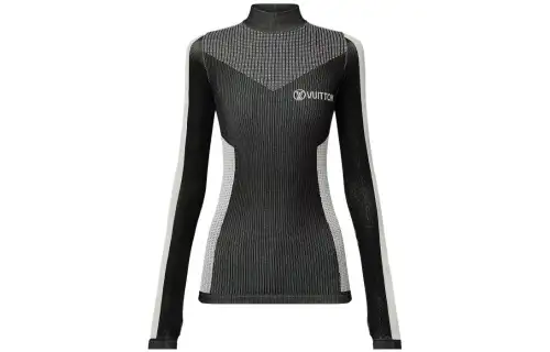 LOUIS VUITTON Knitwear Women's Black Turtleneck Moderate A Line