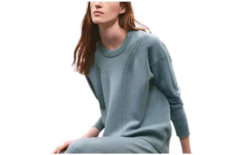 HERMES FW22 Sweater Women's Blue Algae Lichen