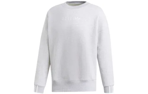 Adidas Originals Sweatshirts Women's Light Heather Gray Crew Neck Moderate Regular