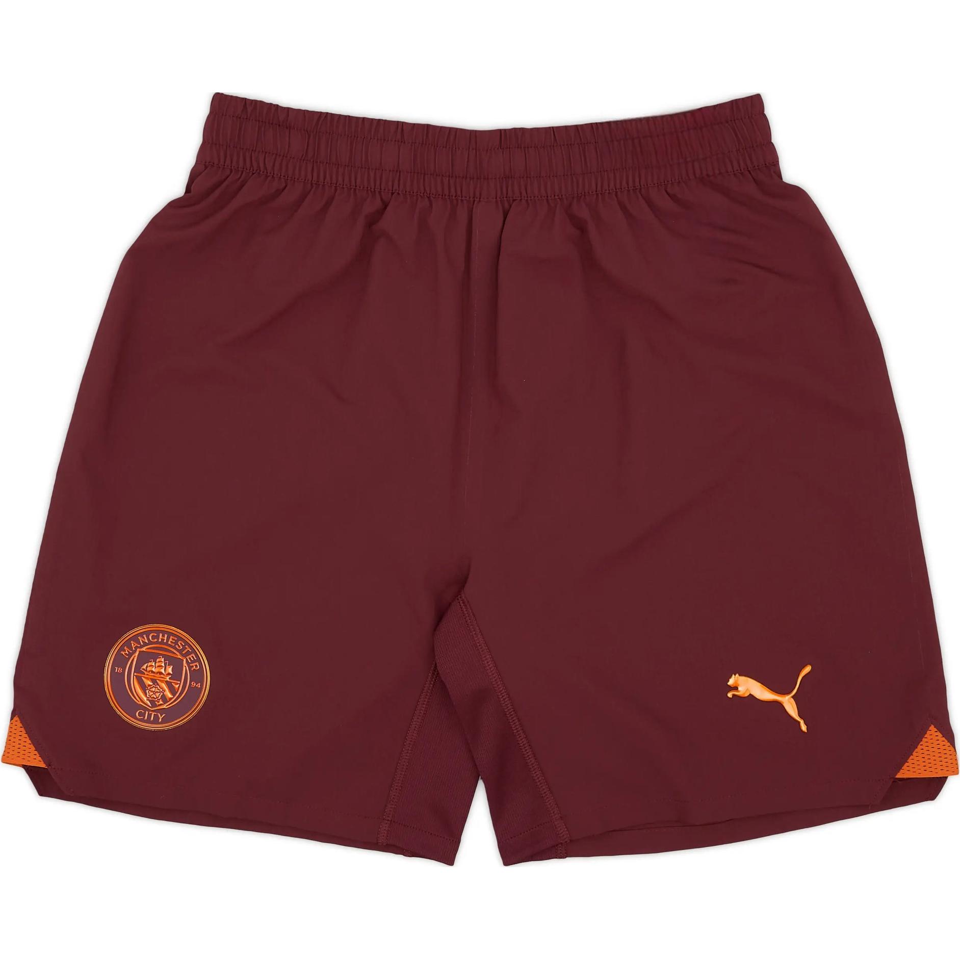 PUMA Manchester City Soccer Bottom Men’s Dark Red