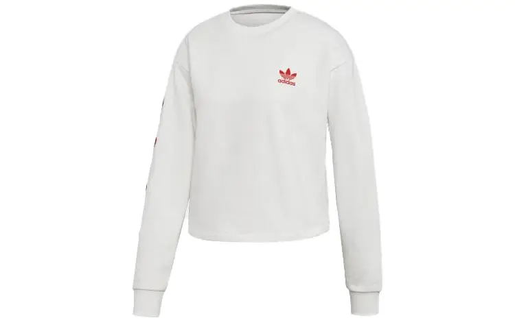 Adidas Originals VDAY CREW Sweatshirts Women's White Crew Neck Moderate