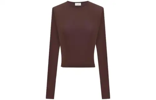 SAINT LAURENT T Shirt Women's Burgundy