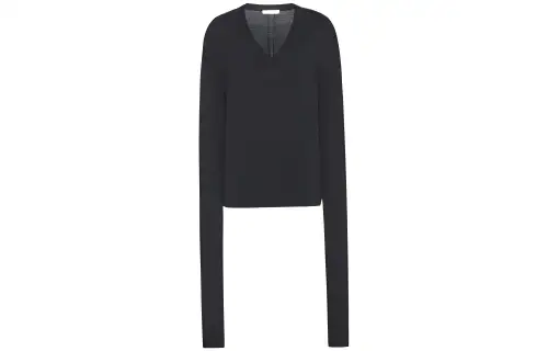THE ROW Sweaters Women's Black V Neck Moderate Other
