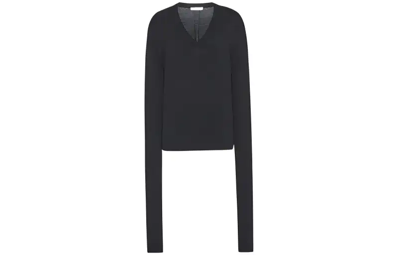 THE ROW Sweaters Women's Black V Neck Moderate Other