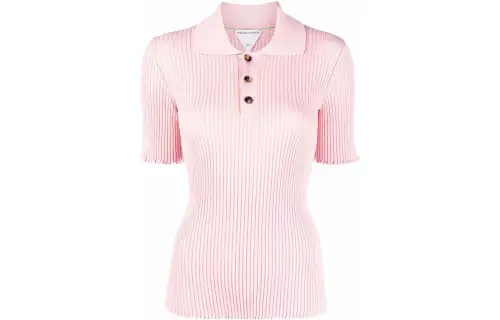 Bottega Veneta SS22 Polo Shirt Women's Pink