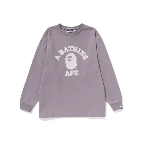 A BATHING APE T Shirts Women's Crew Neck Moderate Straight Fit