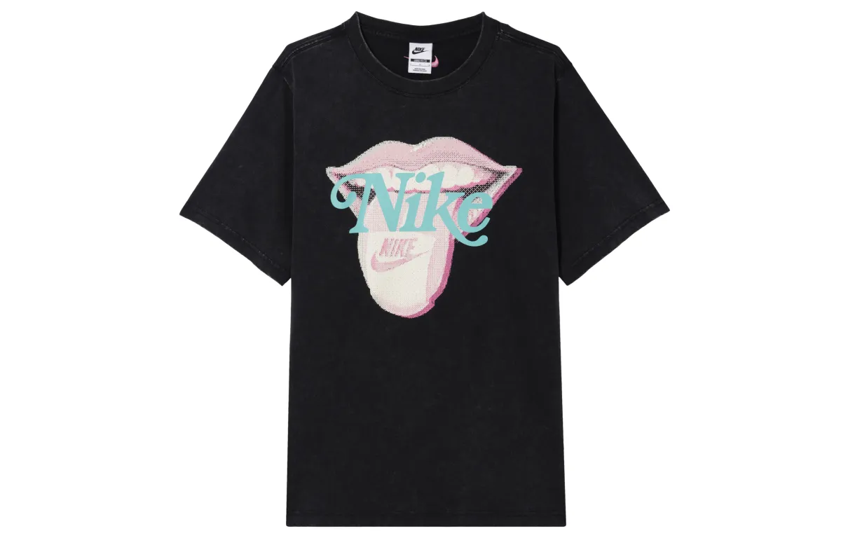 Nike Sportswear Essentials Drop Shoulder Sleeve T Shirt Women's Black