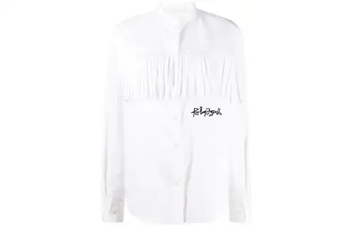 PALM ANGELS Fringe Detailed Shirt