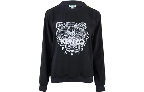 KENZO Sweatshirts Women's Black Crew Neck Moderate