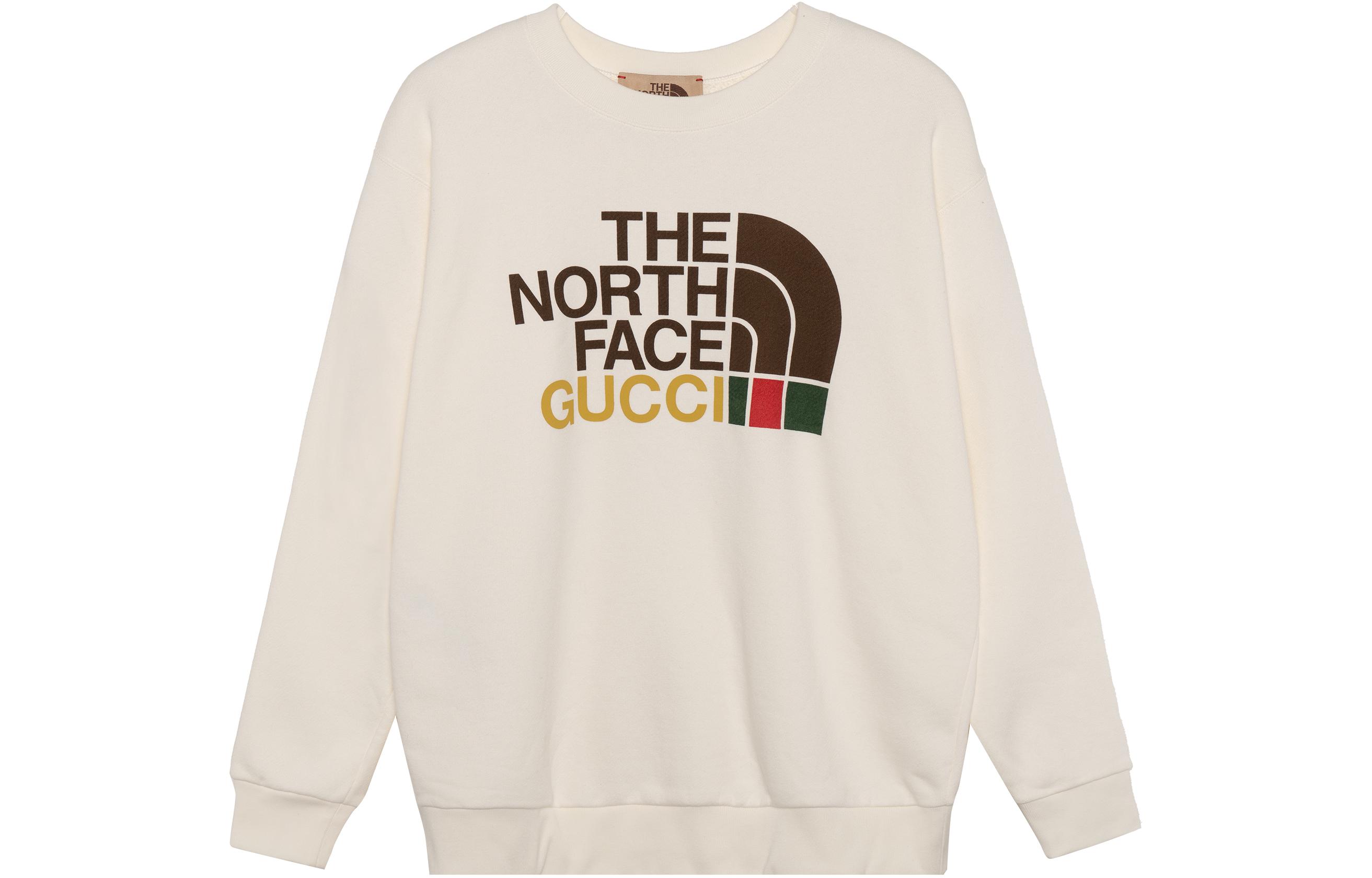 GUCCI X The North Face Women'ss Cotton Oversized Sweatshirt White