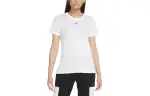 Nike T Shirts Women's White Crew Neck Moderate Straight Fit