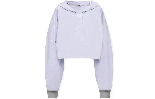 LOEWE Striped Hooded Top 'White/Blue'