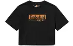 Timberland T Shirts Women's Black Crew Neck Moderate Straight Fit