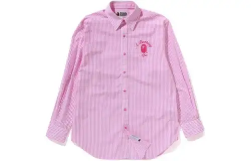 A BATHING APE Shirts Women's Pink Lapel Moderate Other