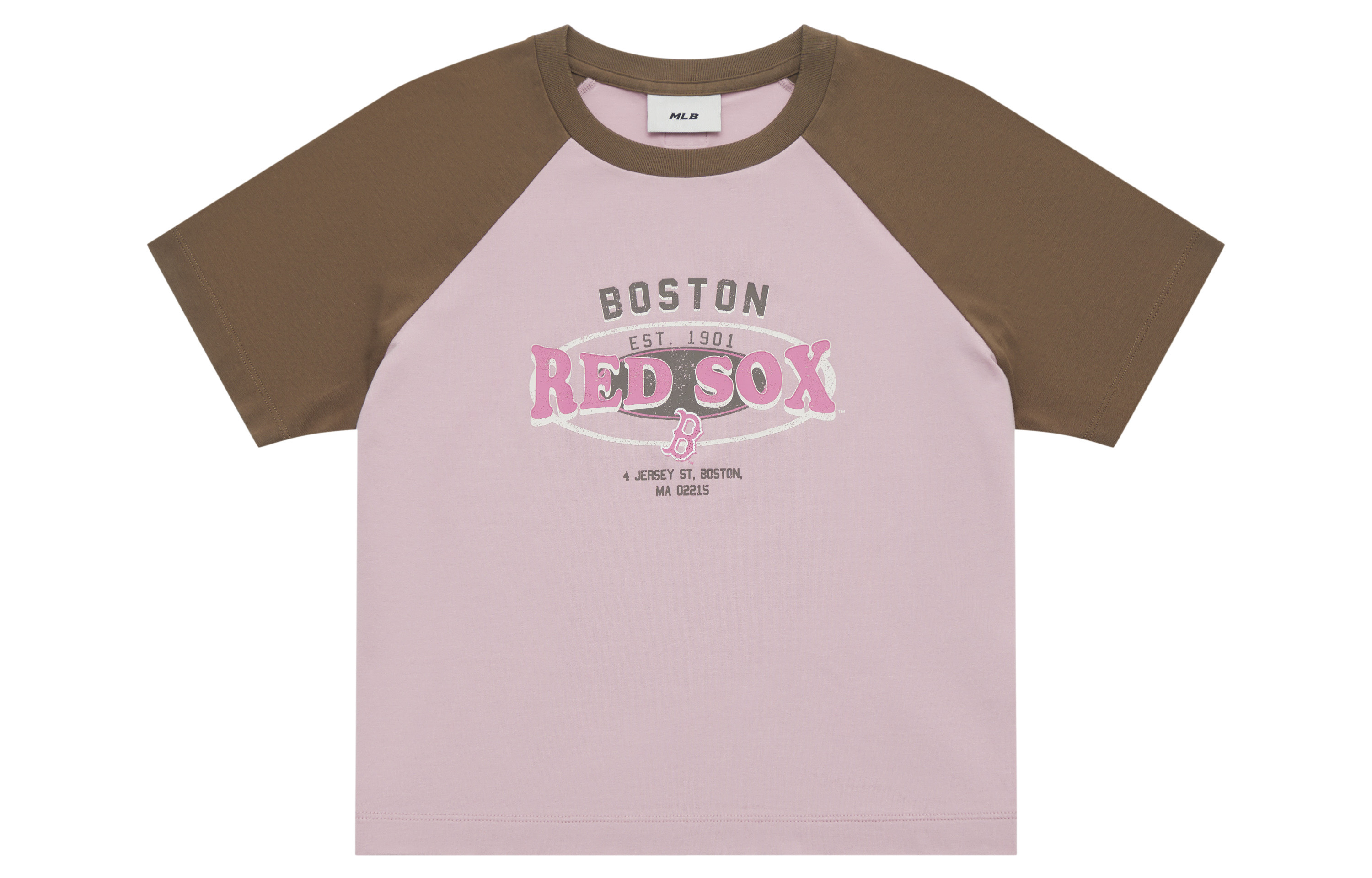 Женская футболка MLB Boston Red Sox (розовая)