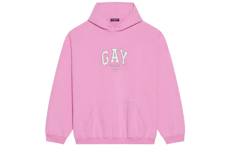 Balenciaga Sweatshirt Loose Fit Women's Pink