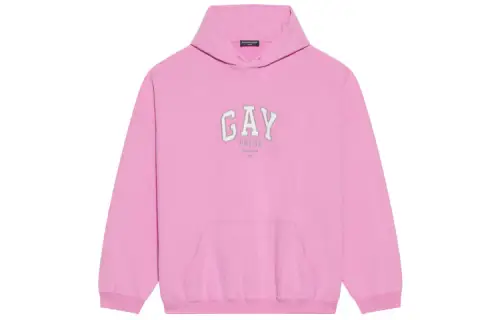 Balenciaga Sweatshirt Loose Fit Women's Pink