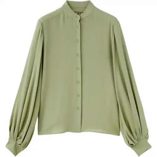 Loro Piana SS24 Shirt Women's Matcha Macaron Green