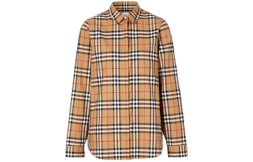 Burberry Vintage Check Print Shirt 'Antique Yellow'