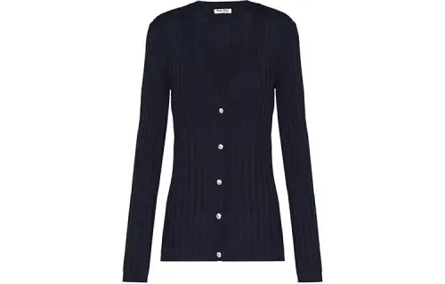 MIU MIU FW21 Slim Fit Knitwear Women's Black